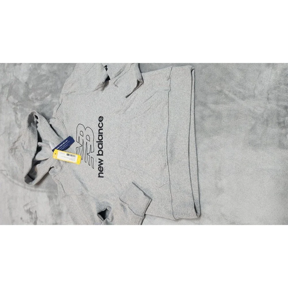New Balance Kids Size 8 Grey Logo Fleece Hoodie & Jogger‎ Set NWT